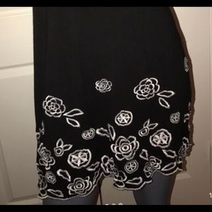 Black  W/ white flower dress SZ SM